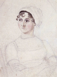 Cassandra Austen's portrait of Jane Austen (ac.1810)