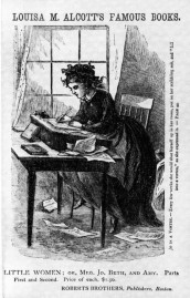 Jo March in a garrett illustration
