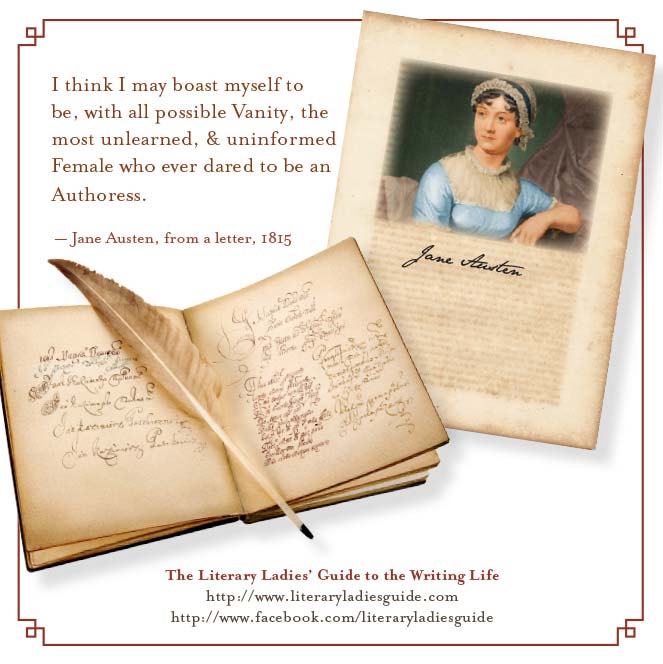 Jane Austen quote on being an author