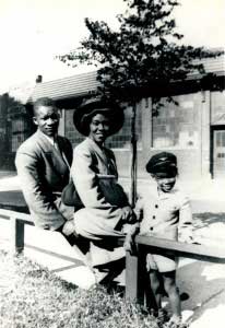 Gwendolyn Brooks and family, 1945