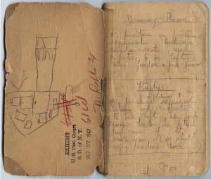 Daphne du Maurier's notebook