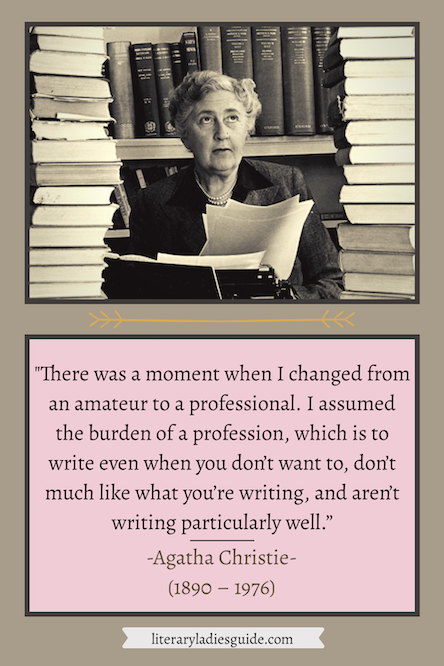 Agatha Christie quotes on writing