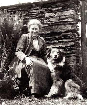 Beatrix potter and her dog