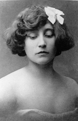 Colette - French author, young