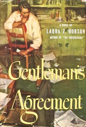Gentleman's Agreement 1947 book cover Laura Z. Hobson