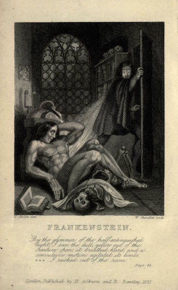 Frankenstein 1831 inside cover