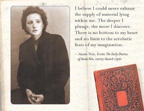 Early Anais Nin quote