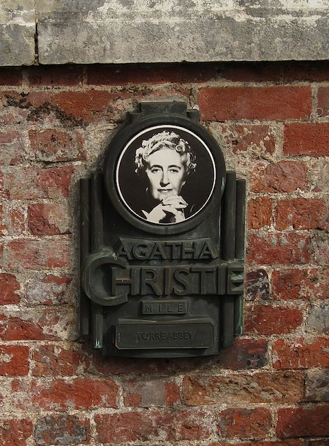 Agatha Christie plaque in Britain