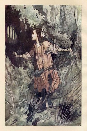 Fronticepiece from The Secret Garden by Charles Robinson, 1911 edition