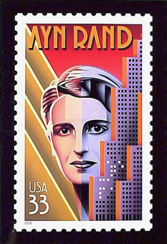 Ayn Rand postage stamp US