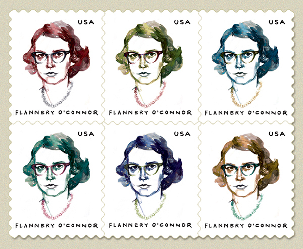 Flannery O'Connor postage stamps US