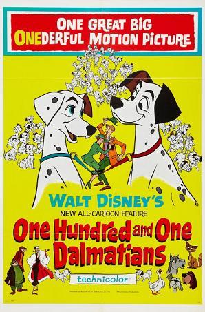 One Hundred and One Dalmatians 1961 movie poster