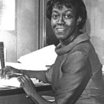 Gwendolyn Brooks at her desk