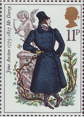 Jane Austen Mr. Darcy Stamp 1975