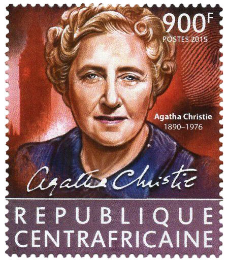 Agatha Christie Stamp - Republique Centrafricaine