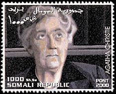 Agatha Christie stamp Somalia