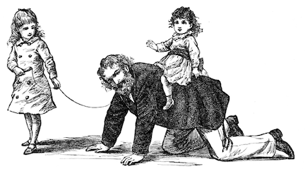 Illustration by Frank T. Merrill of Professor Bhaer from Little Women by Louisa May Alcott