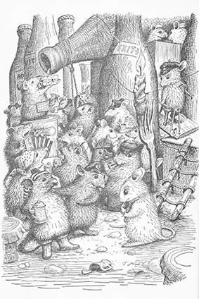 Illustration by Garth Williams from Rescuers by Margery Sharp (1959)