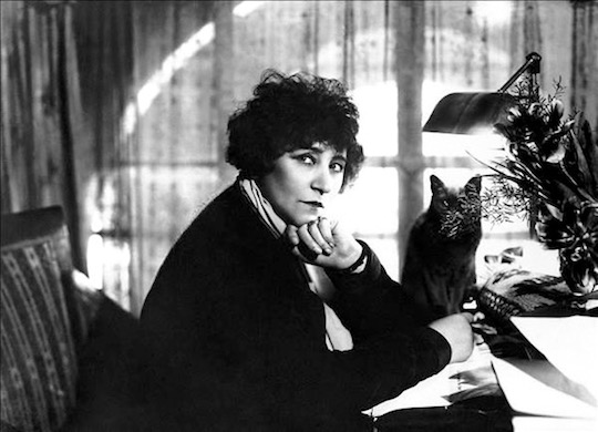 Colette at her desk