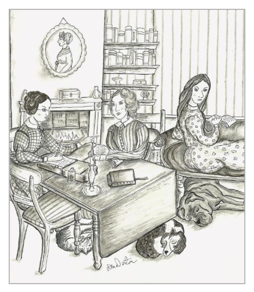 Illustration from Without the Veil Between by DM Denton