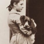 Young Beatrix Potter and Dog