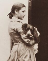 Young Beatrix Potter and Dog