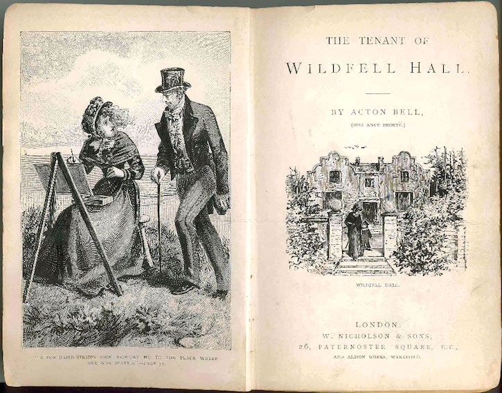 inside cover of The Tenant of Wildfell Hall