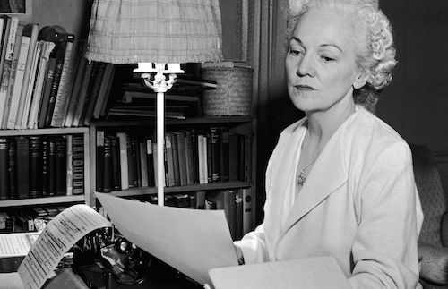 katherine anne porter at her writing desk