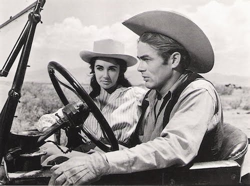 Elizabeth Taylor and James Dean in Giant-1956