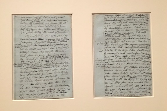 Original manuscript of Frankenstein by Mary Shelley