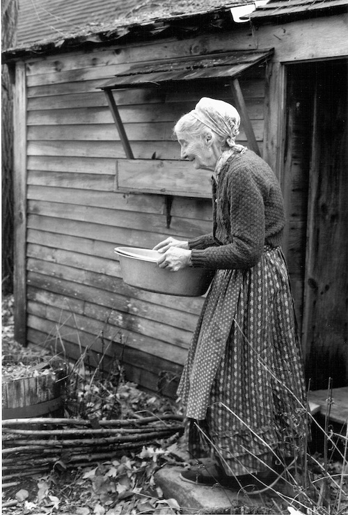 Tasha Tudor carrying water