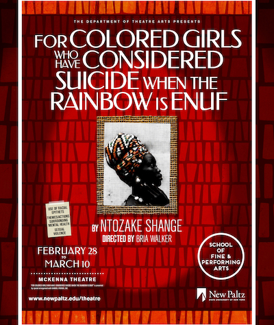 For colored girls - SUNY New Paltz 2019