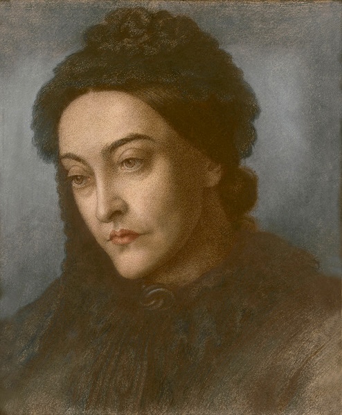 Christina Rossetti by Dante Gabriel Rossetti, 1877