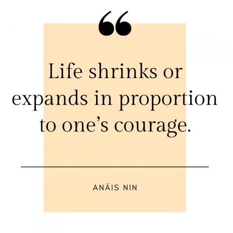 Anaïs Nin Quote on courage