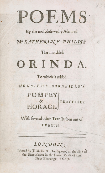 Poems by Mrs Katherine Philips