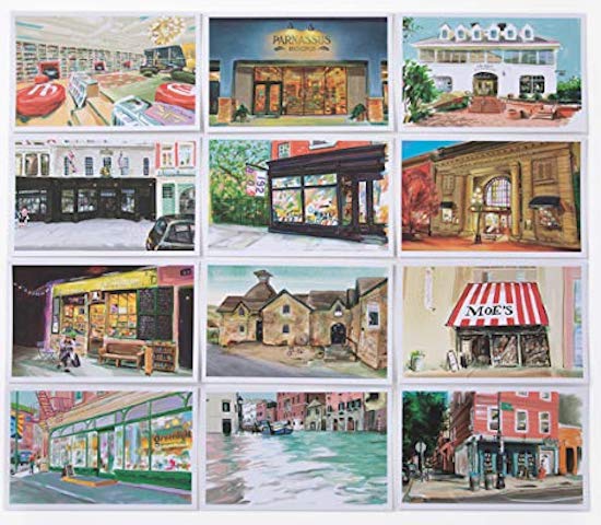 100 Postcard set from Footnotes from the World's Greatest Bookstores