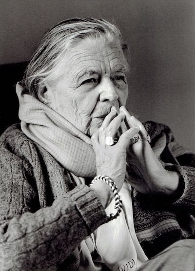 Marguerite Yourcenar in 1982, photo by Bernhard De Grendel