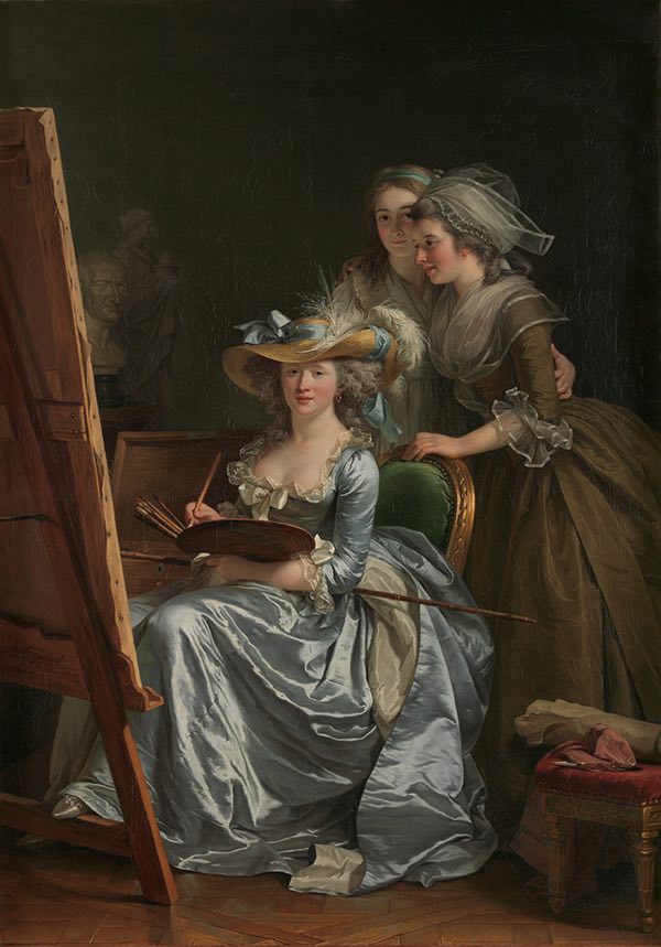 Adélaïde Labille-Guiard-Self-Portrait with Two Pupils-The Metropolitan Museum of Art