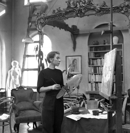 Tove Jansson in her atelier