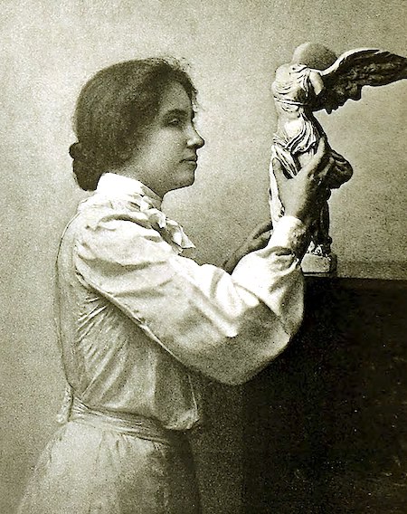 Helen Keller - sense of touch, early 1900s