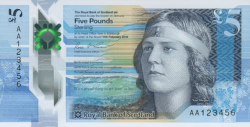 Nan Shepherd on the Scottish banknote