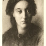 Christina Rossetti drawing by Dante Gabriel Rossetti