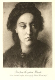 Christina Rossetti drawing by Dante Gabriel Rossetti