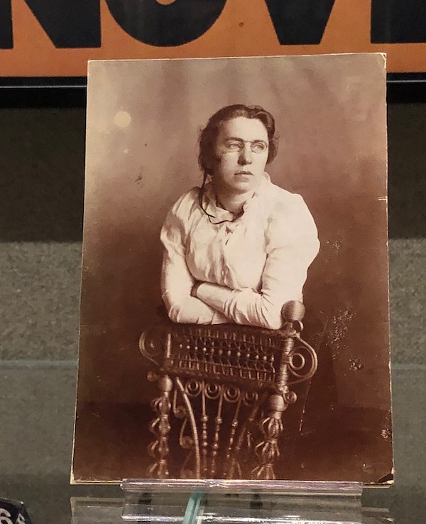 Emma Goldman on display