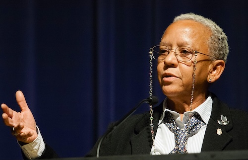 Nikki Giovanni speaking at Emory University, 2008